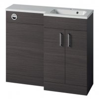 Essential Montana Right Hand 1100mm L-Shaped Unit with Basin, Urban Grey