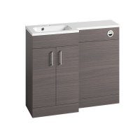 Essential Montana Left Hand 1200mm L-Shaped Unit with Basin, Urban Grey