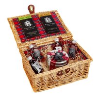 5cl Collection and Sloe Gin Fruit Cake Hamper: incl Sloe Port, Sloe, Raspberry and Damson Gins, Apple and Orange Chocolate bars