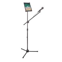 New Jersey Sound Black Microphone Boom Arm Stand inc. tablet housing - (NJS067E)