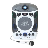 Mr Entertainer CDG Bluetooth Karaoke Player with LED Projector, 40 Track Hits Discs - (KAR124)