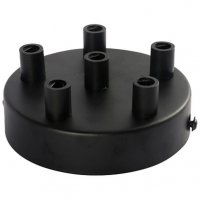Girad Sudron Black 5 Outputs Ceiling Roses - (GD1131)