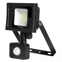 Lumineux 70w LED Floodlight 4000k with PIR Black - (400637-BL)