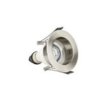 INTEFRAL EVOFIRE FIRE RATED DOWNLIGHT 70MM CUTOUT IP65 SATIN NICKEL RECESSED +GU10 HOLDER (ILDLFR70E002)