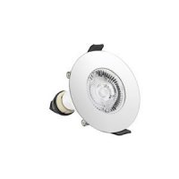 INTEGRAL EVOFIRE FIRE RATED DOWNLIGHT 70MM CUTOUT IP65 POLISHED CHROME ROUND +GU10 HOLDER (ILDLFR70D017)