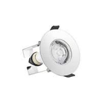 INTEGRAL EVOFIRE FIRE RATED DOWNLIGHT 70MM CUTOUT IP65 POLISHED CHROME ROUND +GU10 HOLDER & INSULATION GUARD (ILDLFR70D018)
