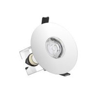 INTEGRAL EVOFIRE FIRE RATED DOWNLIGHT 70-100MM CUTOUT IP65 POLISHED CHROME ROUND +GU10 HOLDER & INSULATION GUARD (ILDLFR70D020)