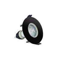 INTEGRAL EVOFIRE FIRE RATED DOWNLIGHT 70MM CUTOUT IP65 BLACK ROUND +GU10 HOLDER (ILDLFR70D028)