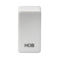 Knightsbridge Switch cover "marked HOB" - white (GDHOBU)
