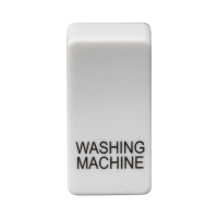 Knightsbridge Switch cover "marked WASHING MACHINE" - white (GDWASHU)