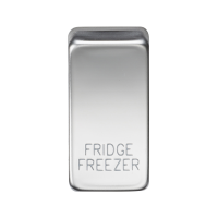 Knightsbridge Switch cover "marked FRIDGE/FREEZER" - polished chrome (GDFRIDPC)