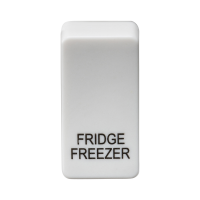 Knightsbridge Switch cover "marked FRIDGE/FREEZER" - white (GDFRIDU)