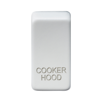 Knightsbridge Switch cover "marked COOKER HOOD" - matt white - (GDCOOKMW)