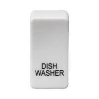 Knightsbridge Switch cover "marked DISHWASHER" - white (GDDISHU)