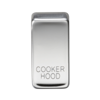 Knightsbridge Switch cover "marked COOKER HOOD" - polished chrome (GDCOOKPC)