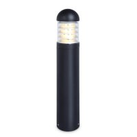 Kosnic Black 100w Paxton Aluminium Die-Cast Bollard 665mm - (KBLD1E27M-BLK)