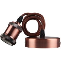 Kosnic 60w Red/Bronze Calla Cable Set E27 - (KPDTCS1E27-RBR)