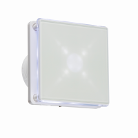 Knightsbridge 100MM/4" LED Backlit Extractor Fan with Overrun Timer - White - (EX003T)