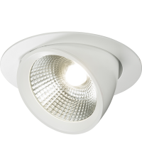 Knightsbridge 230V 40W Round LED Recessed Adjustable Downlight - (WW40C)