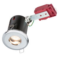 Knightsbridge 230V IP65 GU10 IC Fire-Rated Shower Downlight Chrome - (VFRSHGICC)