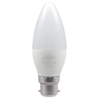 LED Smart Candle Thermal Plastic  Dimmable  5W  RGBW 3000K  BC-B22d