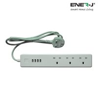 ENER-J Wifi Power Strip Extention Box With USB - (SHA5207)