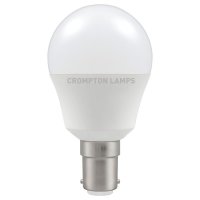 Crompton LED Round Thermal Plastic 5.5W 2700K SBC-B15d (11502)
