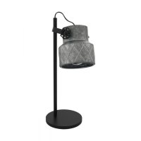 Eglo Black/Steel HILCOTT Table Light - (39857)