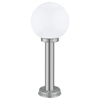 Eglo Nisia Outdoor Stainless Steel Pedestal Light Opal Globe (30206)