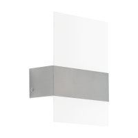 Eglo Nadela LED Outdoor Stainless Steel & Satinated Glass Wall Light (93438)