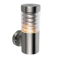 Saxby Equinox Stainless Steel 60W 1lt Outdoor Wall Light (49909)