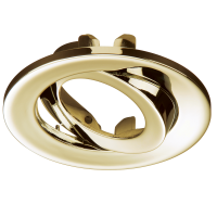 Knightsbridge Adjustable Brass Tilt Bezel for VFR8 LED IP20 Downlights (VFR8TBEZBR)