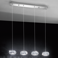 Eglo CORLIANO Crystal 4 x Pendant Chrome (39007)