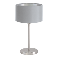Eglo MASERLO Silver Grey Steel Table Lamp (31628)