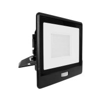 V-Tac 50W PIR SENSOR FLOODLIGHT WITH SAMSUNG CHIP 6500K BLACK BODY - (VT-158S-6500k)