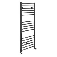 Essential Treviso Straight Anthracite 800 x 500mm Towel Warmer