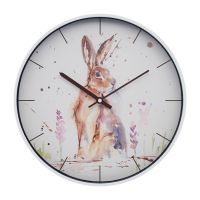 Hare Rabbit Country Life Wall Clock - 32cm - Lesser & Pavey