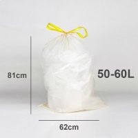 Eco360 Extra Strong Kitchen Drawstring Bin Liners 50-60Litre -10 bags