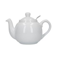 London Pottery Farmhouse Filter 2 Cup Teapot White