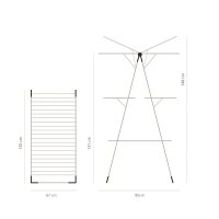 Brabantia Tower 23m Drying Rack in Fresh White
