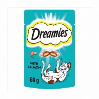 Dreamies Cat Treat Biscuits with Salmon 60g