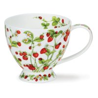 Dunoon Skye Shape Fine Bone China Mug 600ml - Wild Strawberries
