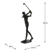 Elur Iron Figurine Golfer Lady 29cm