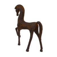 Elur Carved Wood Effect Contemporary Horse 31cm