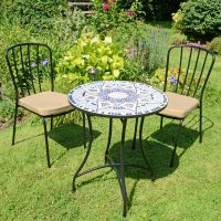Summer Terrace Escada Bistro Table With 2 Milan Chairs
