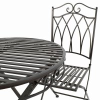 Summer Terrace Rochelle Folding Bistro Set - Mocha Brown
