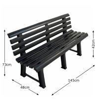 Trabella Brindisi Bench - Anthracite