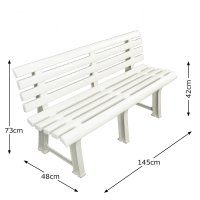 Trabella Brindisi Bench - White
