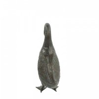 Solstice Sculptures Goose Low 55cm in Dark Verdigris