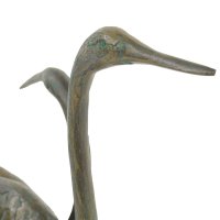 Solstice Sculptures Egrets 58cm - Dark Verdigris